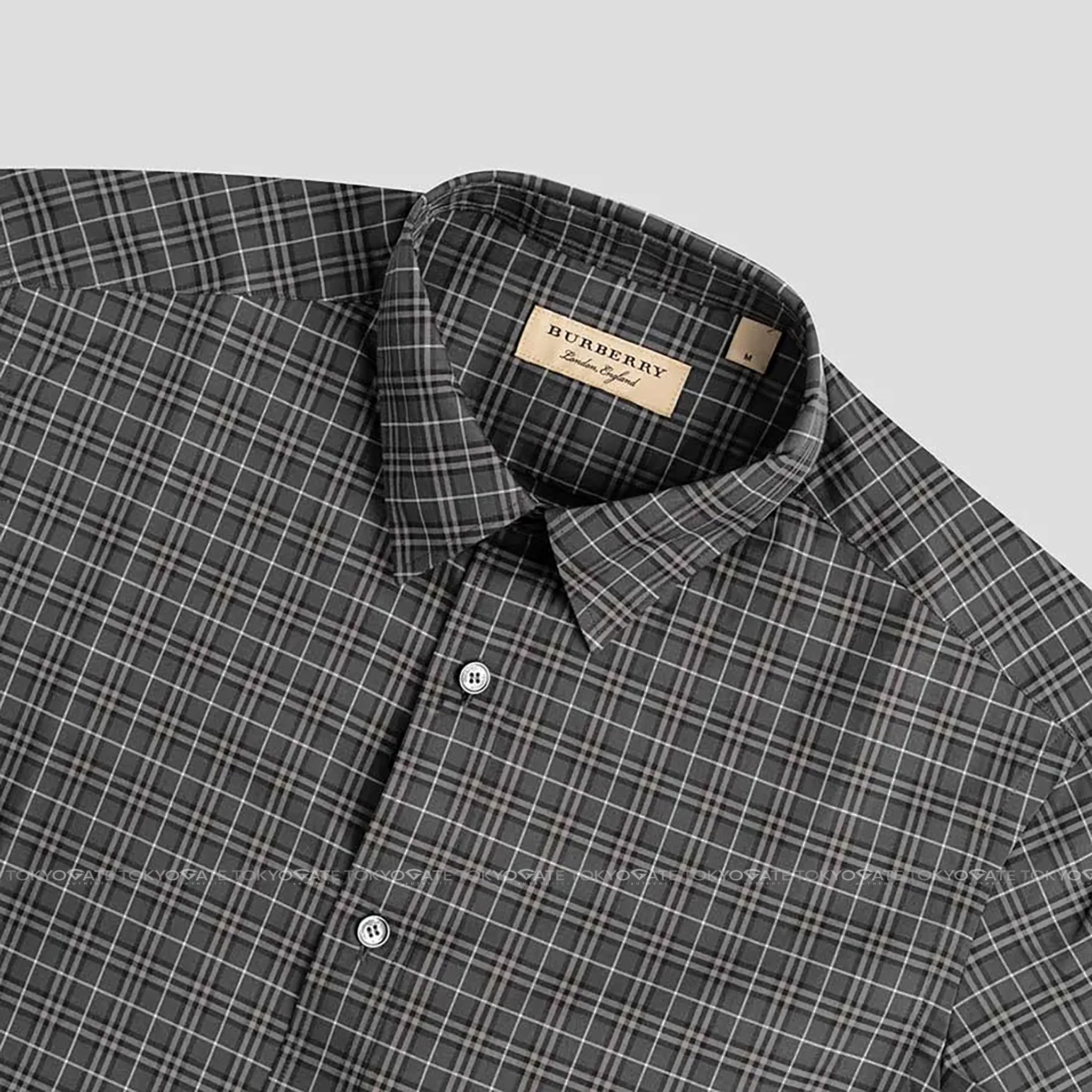 Áo sơ mi Burberry 8004229 Edward Grey IP Check Regular Fit