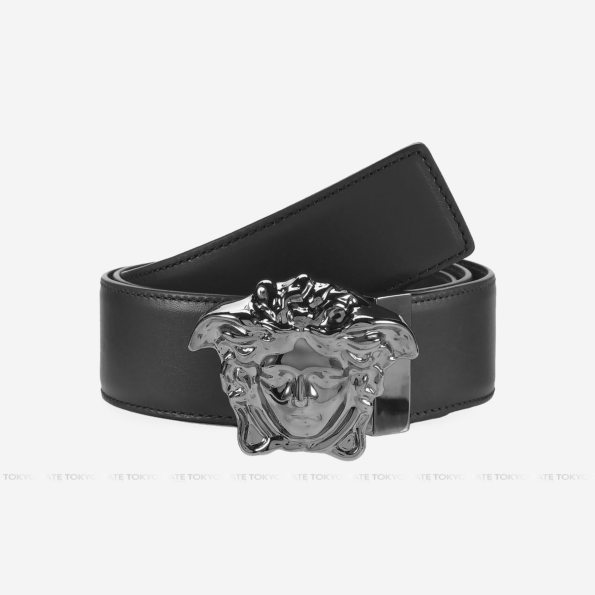Dây lưng Versace 1010325 1A02150 Medusa Silver Navy