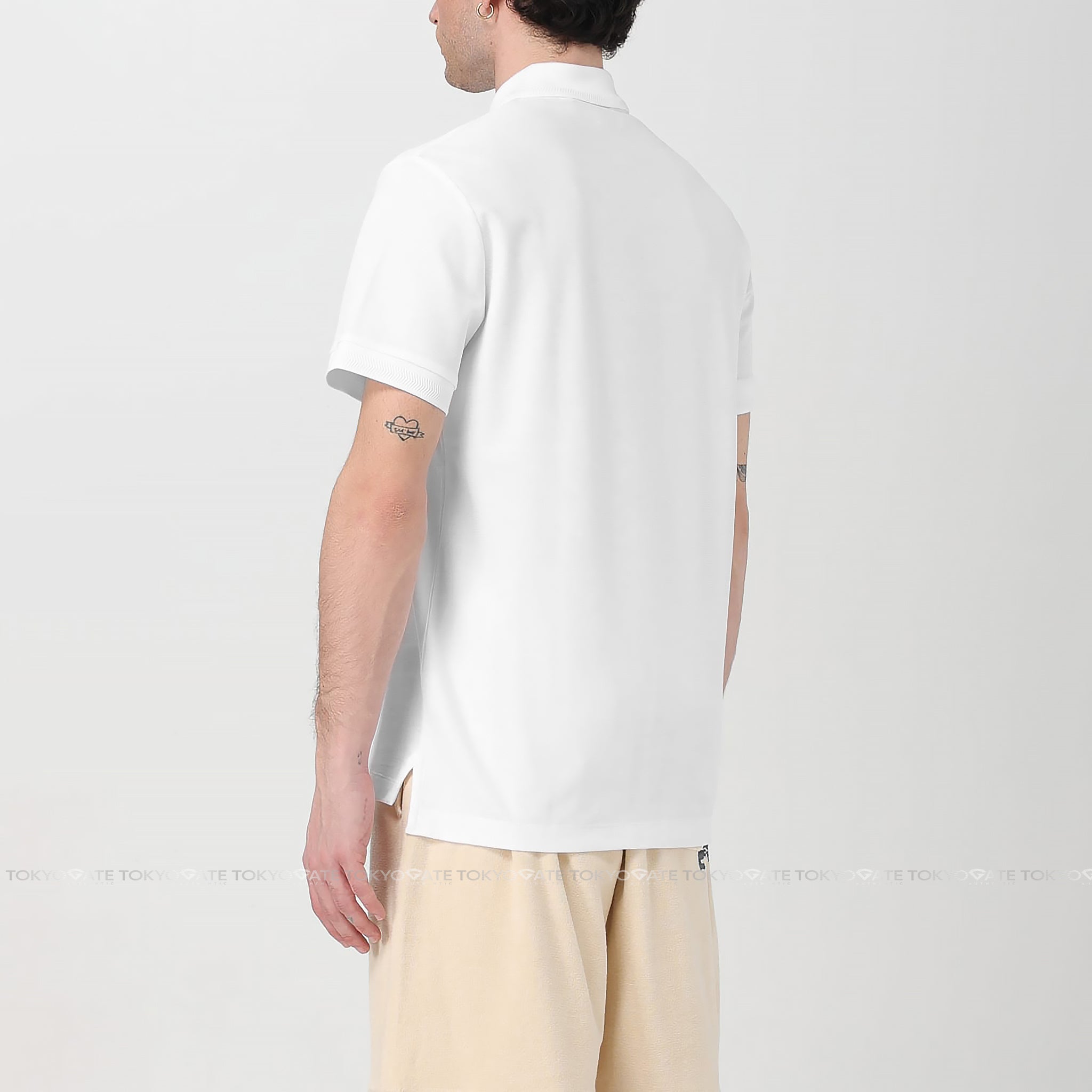 Áo polo Burberry 8055228 Eddie TB White Slim Fit
