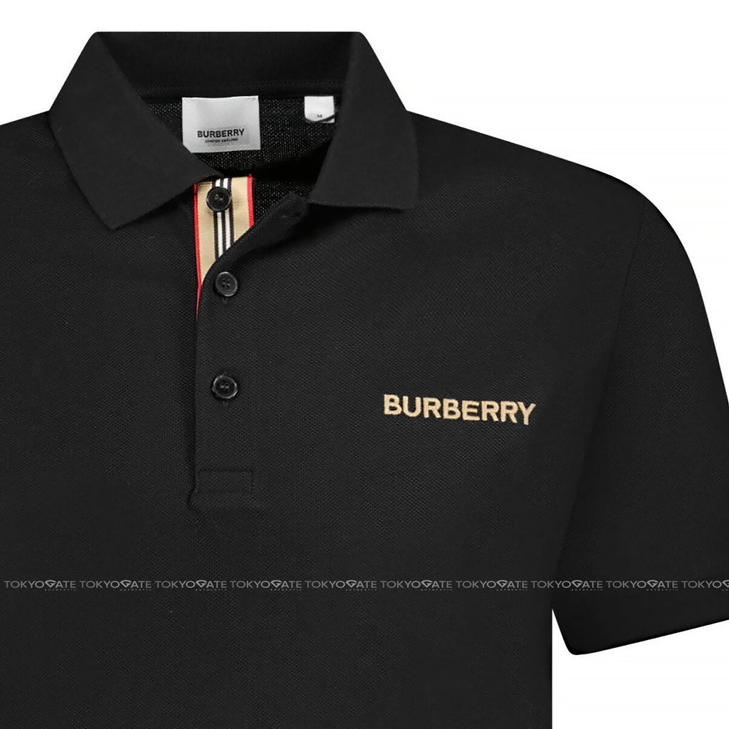 Áo polo Burberry 8084436 Hartford BBY Black Slim Fit
