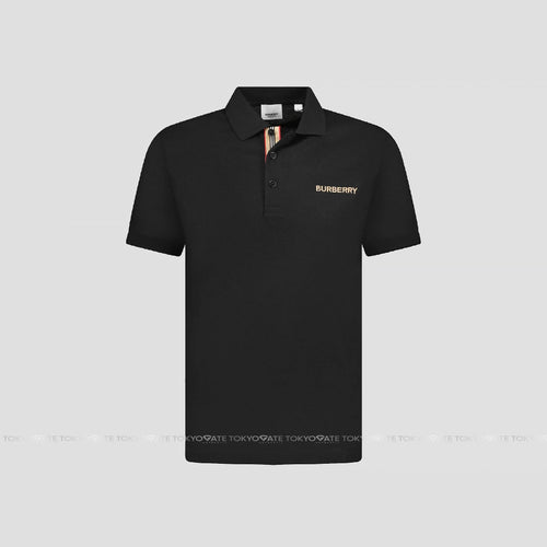 Áo polo Burberry 8084436 Hartford BBY Black Slim Fit