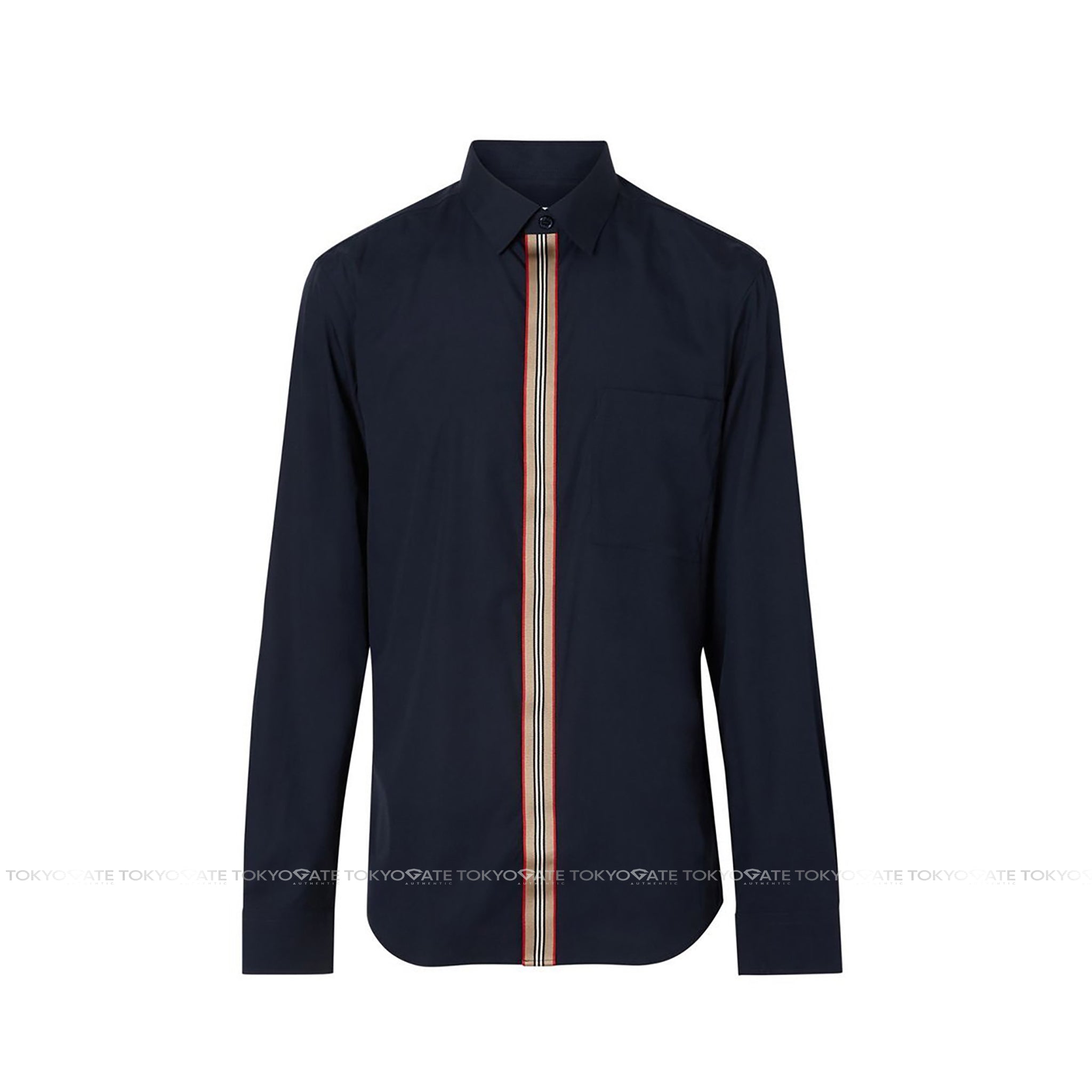 Áo sơ mi Burberry 8017239 Silverton Navy Slim Fit