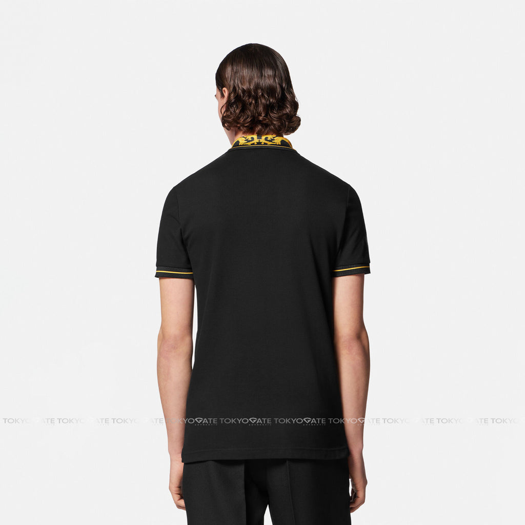 Áo polo Versace Jeans Couture 75GAGT05 CJ01T 899 Black Regular Fit