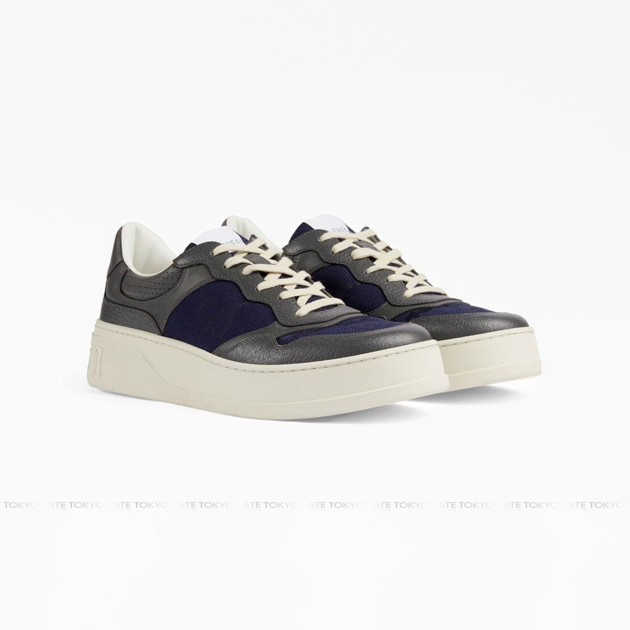 Gucci 726543 AABNK 1152 Lace-Up Sneaker Grey Navy