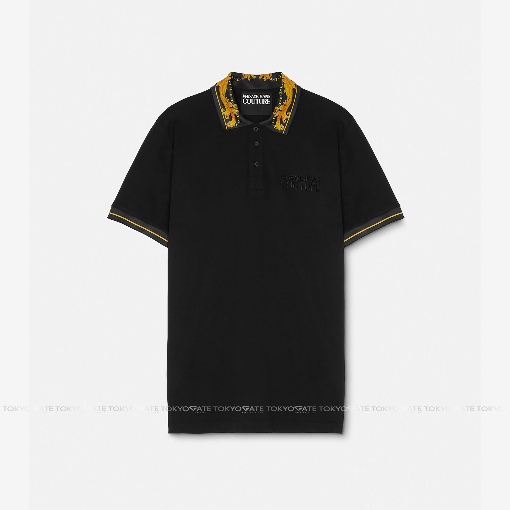 Áo polo Versace Jeans Couture 75GAGT05 CJ01T 899 Black Regular Fit