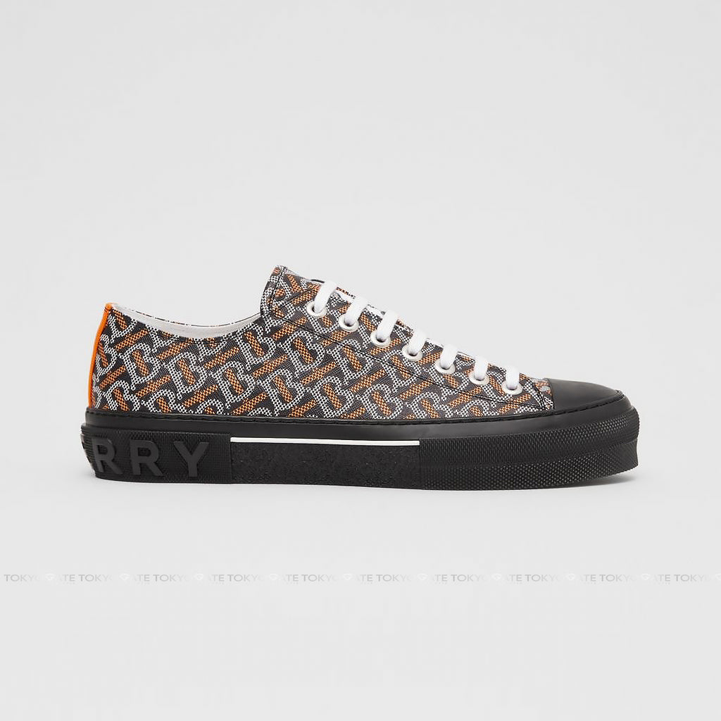 Giày Burberry TNR Jack Low TB Black White Orange