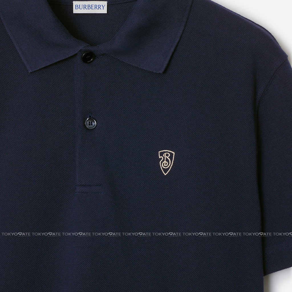 Áo polo Burberry 8099895 SS W24 MW SIC Coal Slim Fit
