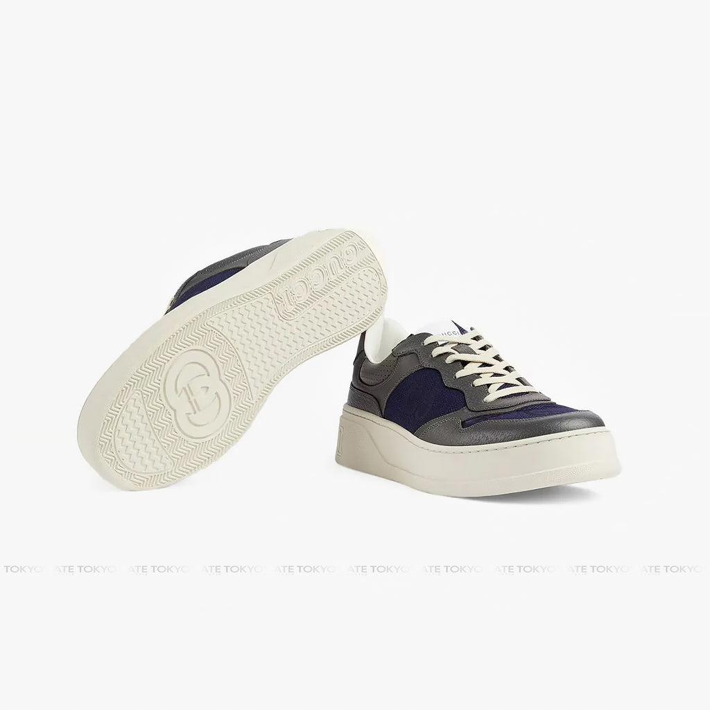 Gucci 726543 AABNK 1152 Lace-Up Sneaker Grey Navy