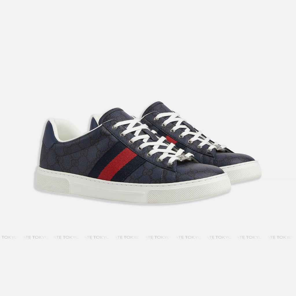 Giày Gucci 760775 JEALM 8741 Ace Sneaker Blue GG Supreme