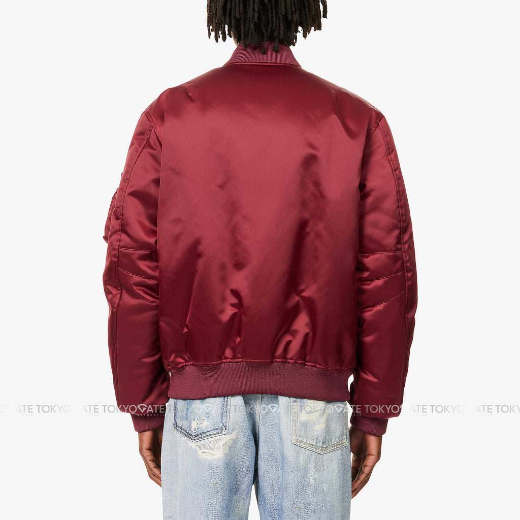 Áo khoác Gucci 823418 ZAADM 6052 Heavy Nylon Canvas Bomber Jacket In Dark Red