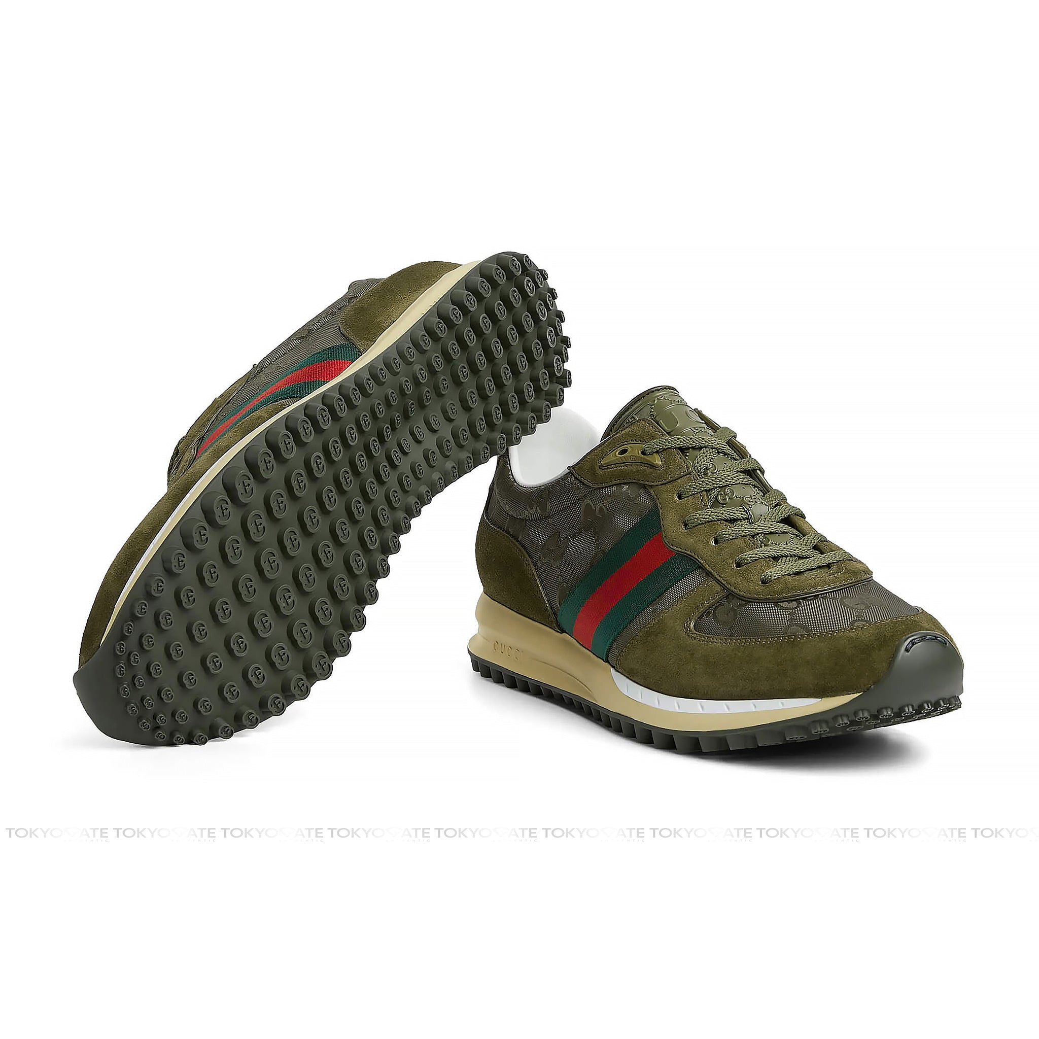 Giày Gucci 832461 AAEW3 3041 Nora Sneaker In Green