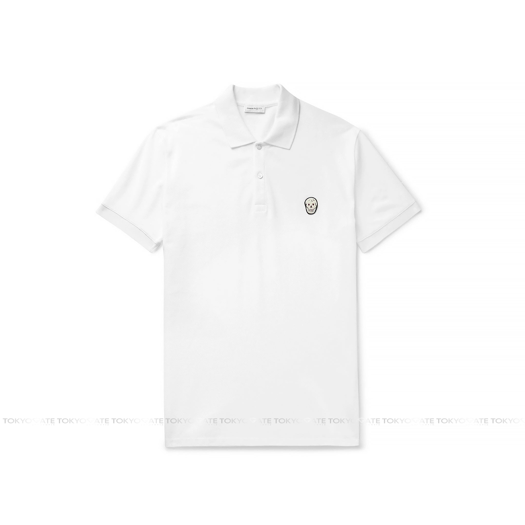 Áo polo Alexander McQueen 622106 QQX33 9000 White Regular Fit