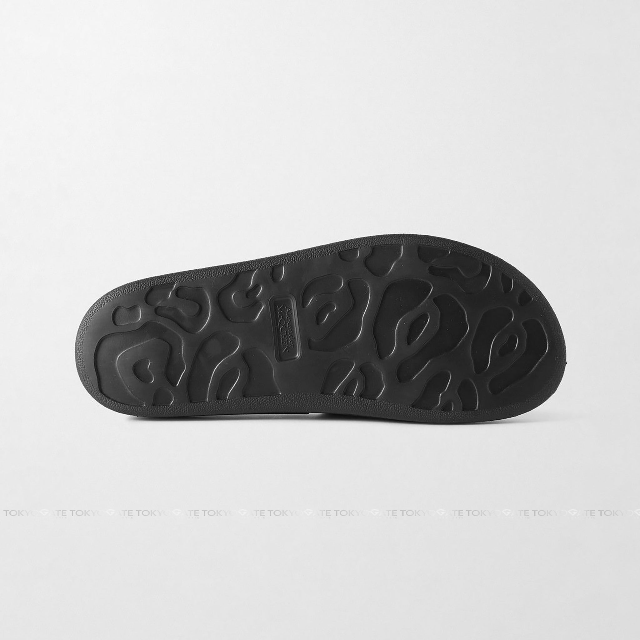 Dép Alexander McQueen 666983 Rubber Slides Black