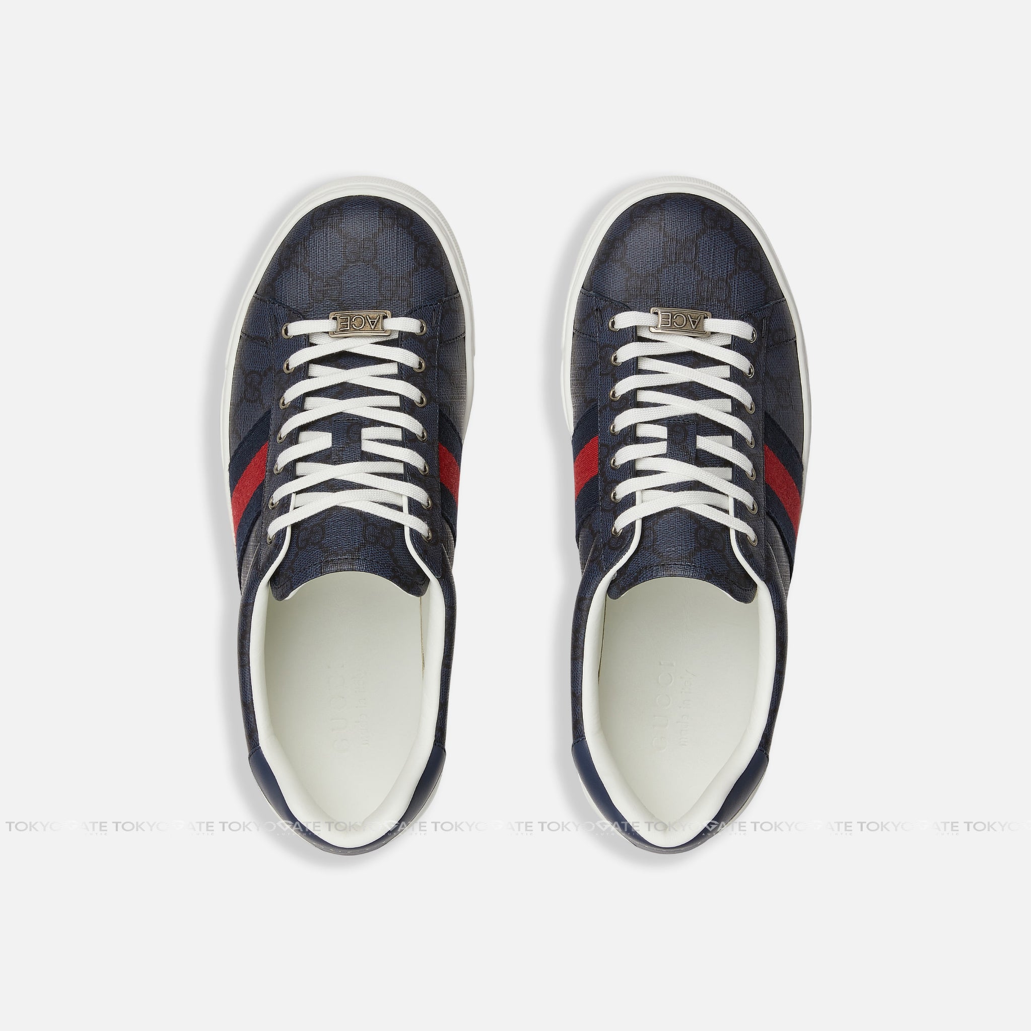 Giày Gucci 760775 JEALM 8741 Ace Sneaker Blue GG Supreme
