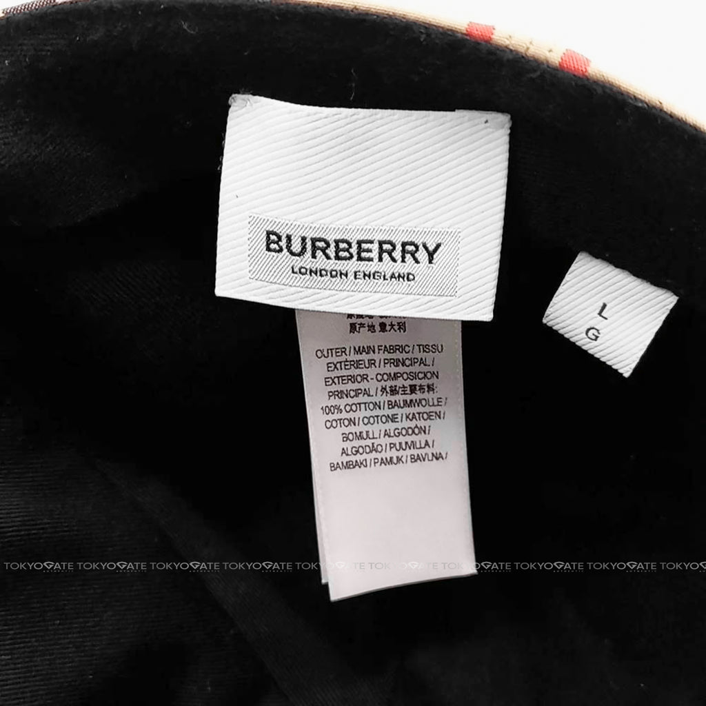 Mũ lưỡi trai Burberry 8122400 Vintage Check Cotton In Beige