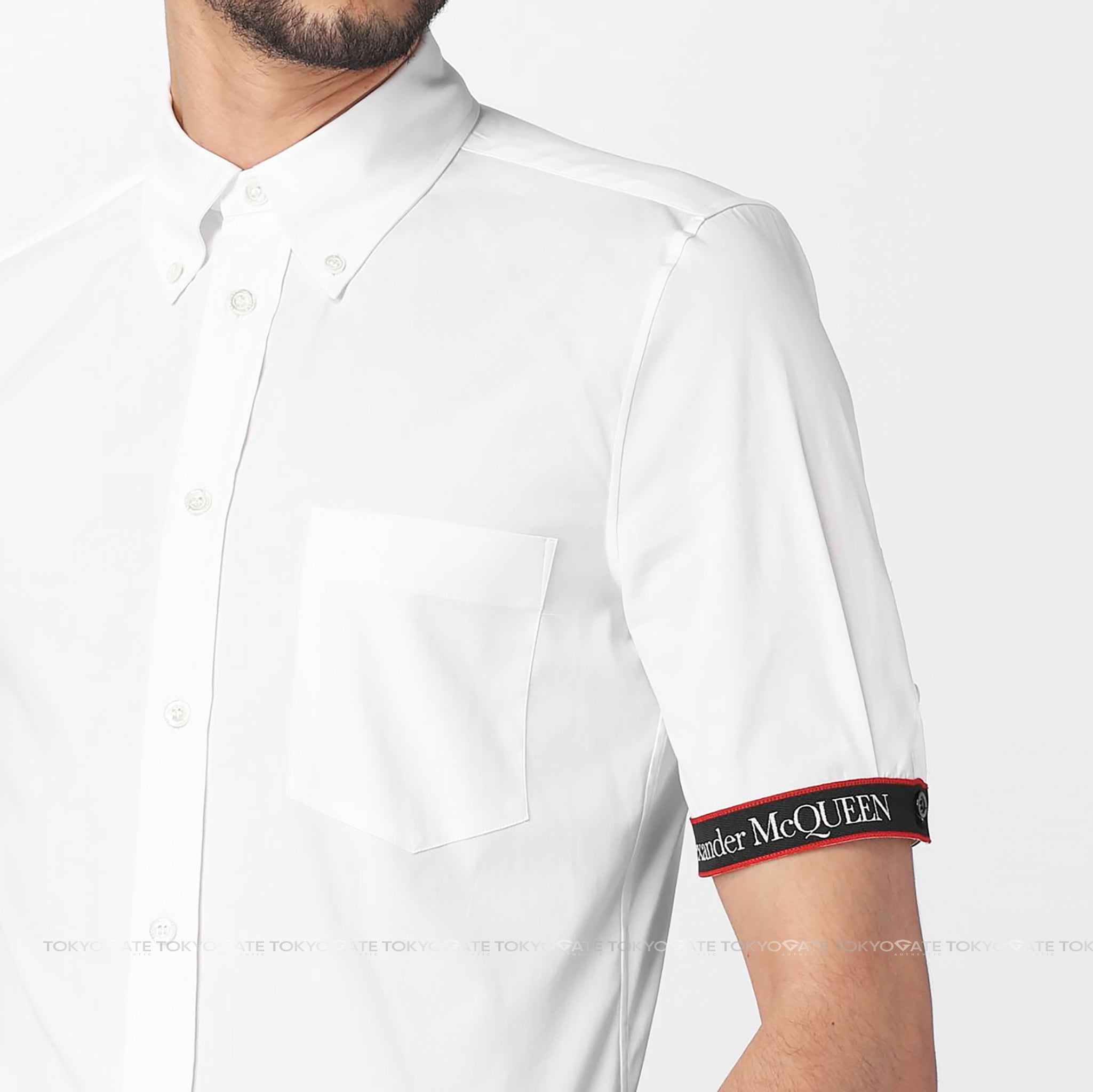 Áo sơ mi Alexander McQueen 685496 White Slim Fit