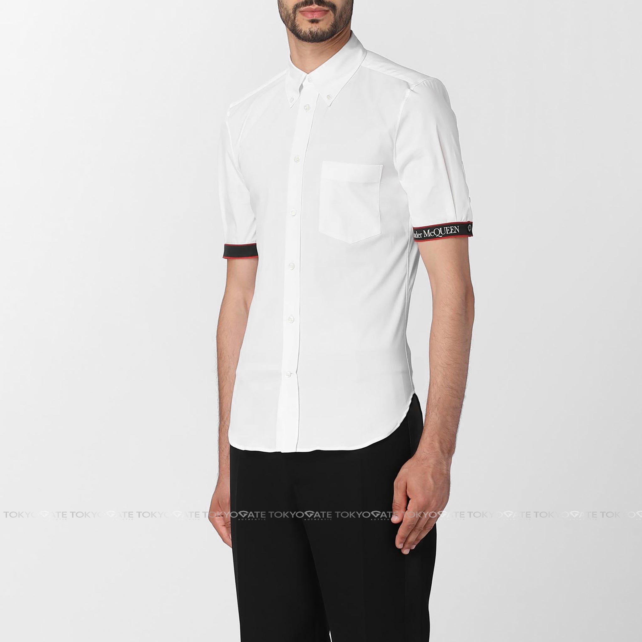 Áo sơ mi Alexander McQueen 685496 White Slim Fit
