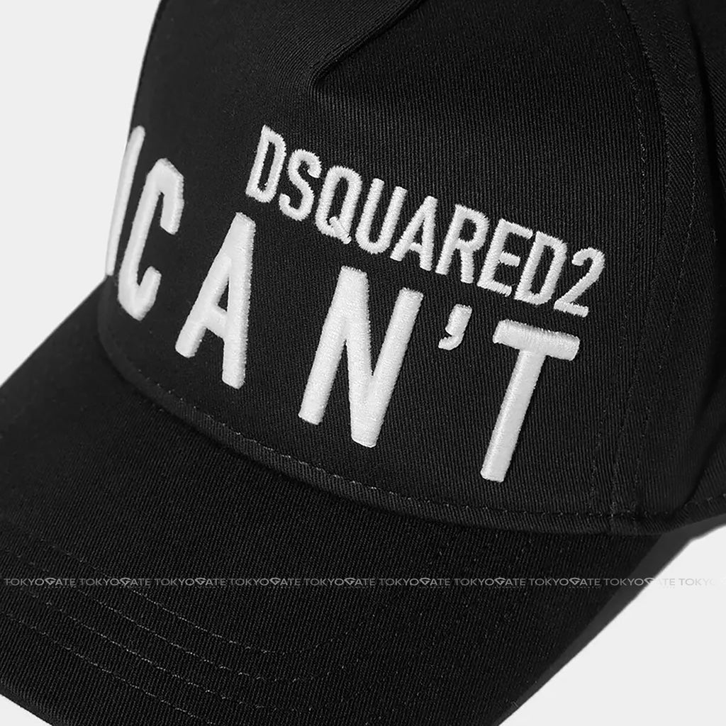 Mũ lưỡi trai Dsquared2 BCM0484 M063 Black - FreeSize