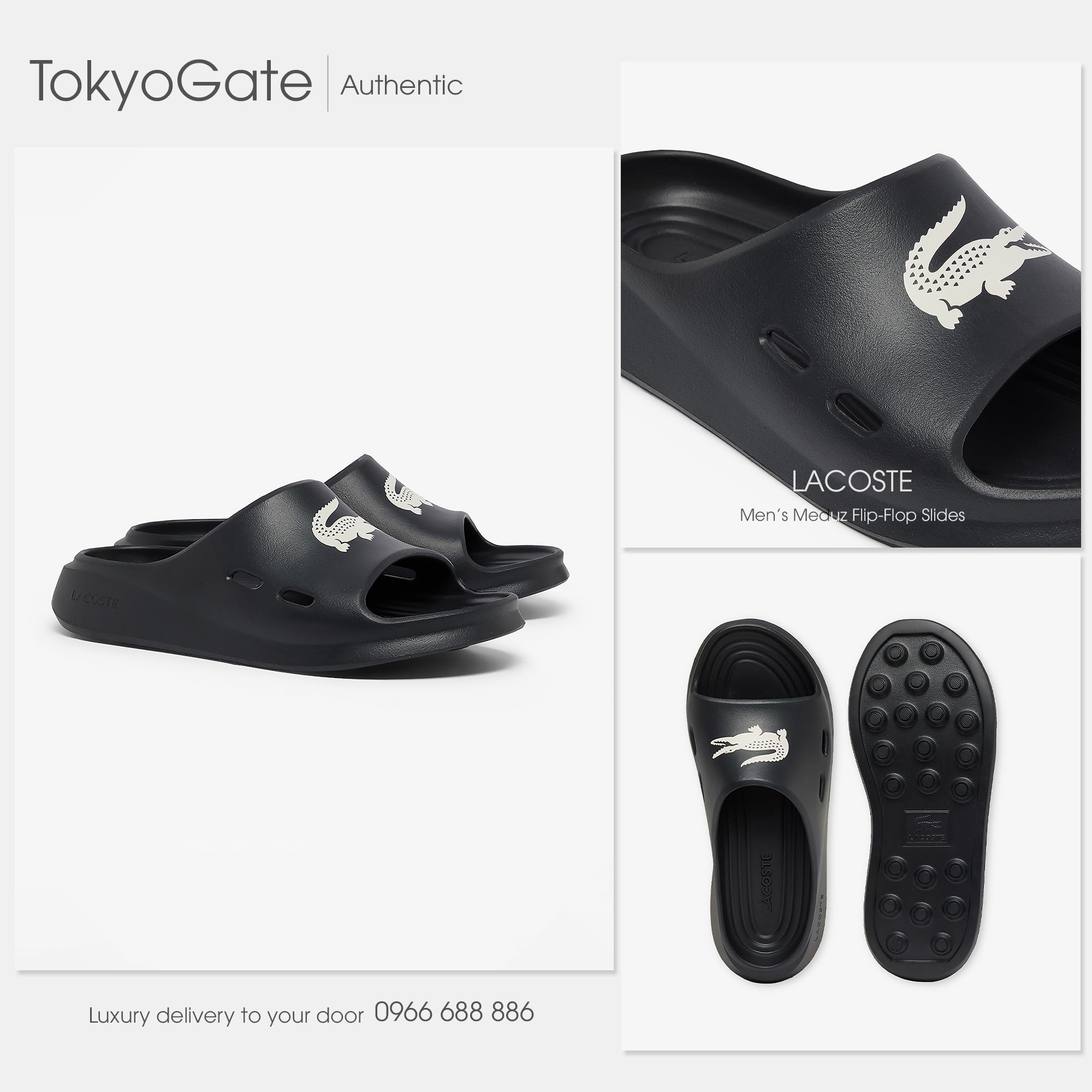 Dép Lacoste Meduz Slide 126 Black