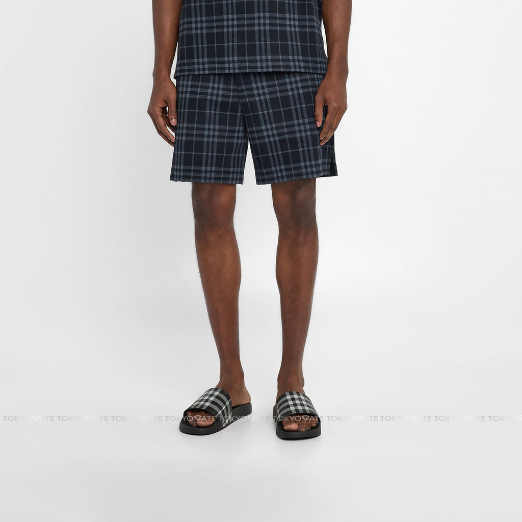 Dép Burberry 8107514 Furley Slides Black IP Check