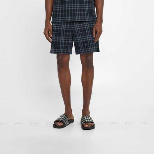 Dép Burberry 8107514 Furley Slides Black IP Check