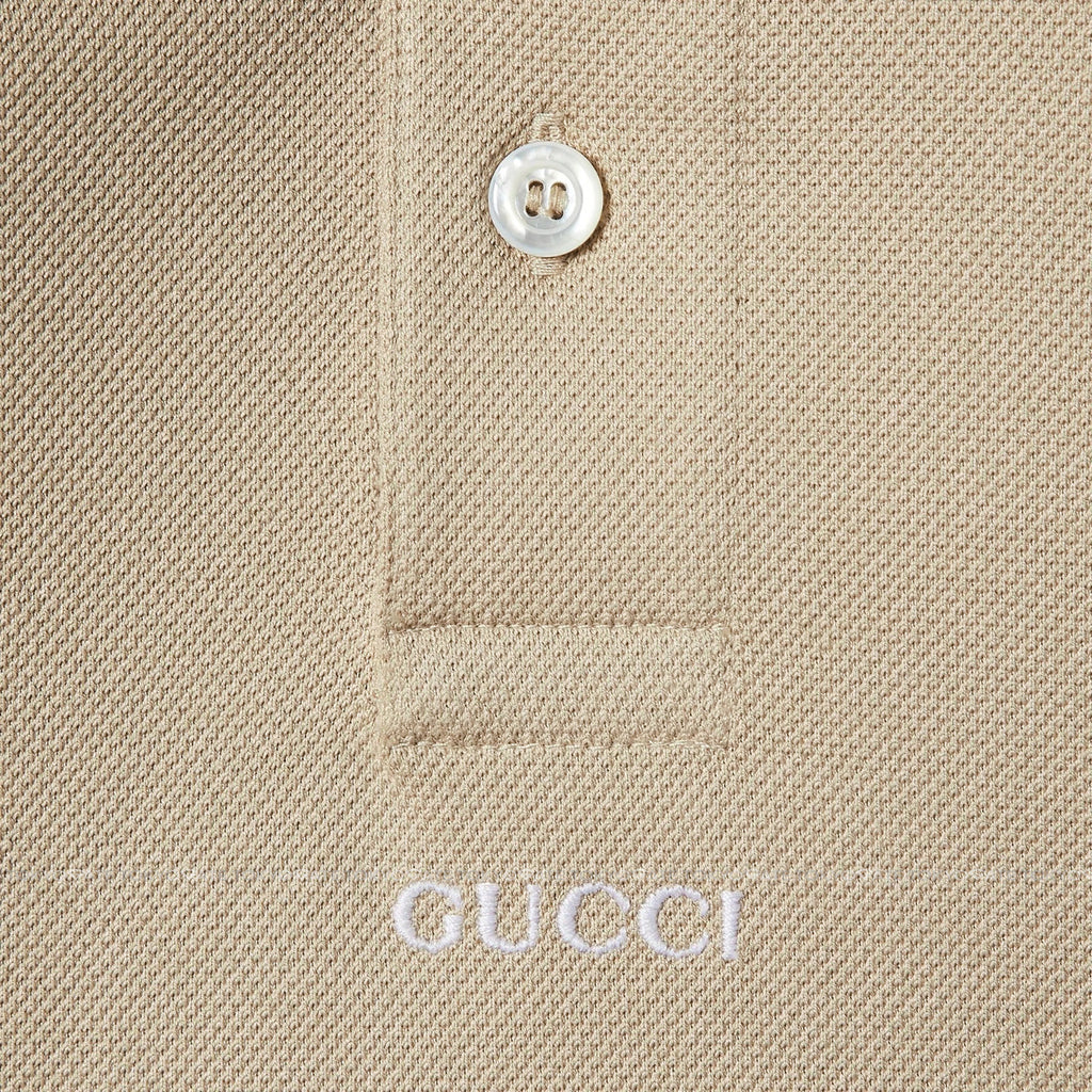 Áo polo Gucci 788024 XJGJY 2219 Beige Regular Fit