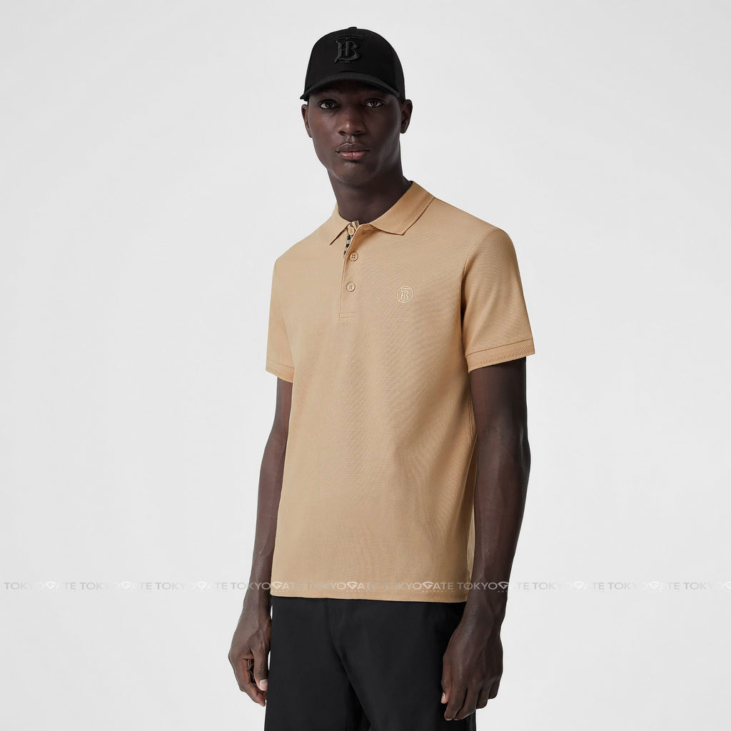 Áo polo Burberry 8057088 Eddie TB Soft Fawn Slim Fit