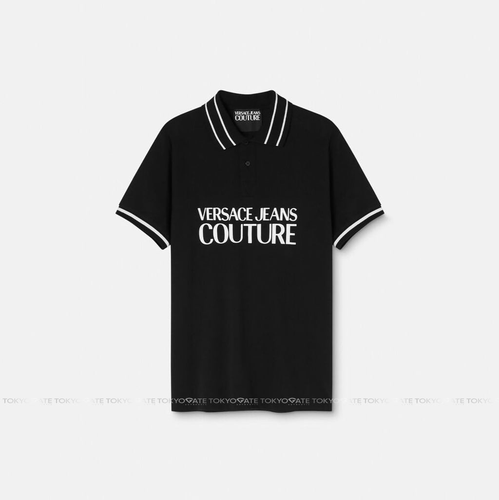 Áo polo Versace 74GAGT03 CJ01O 899 Black Regular Fit
