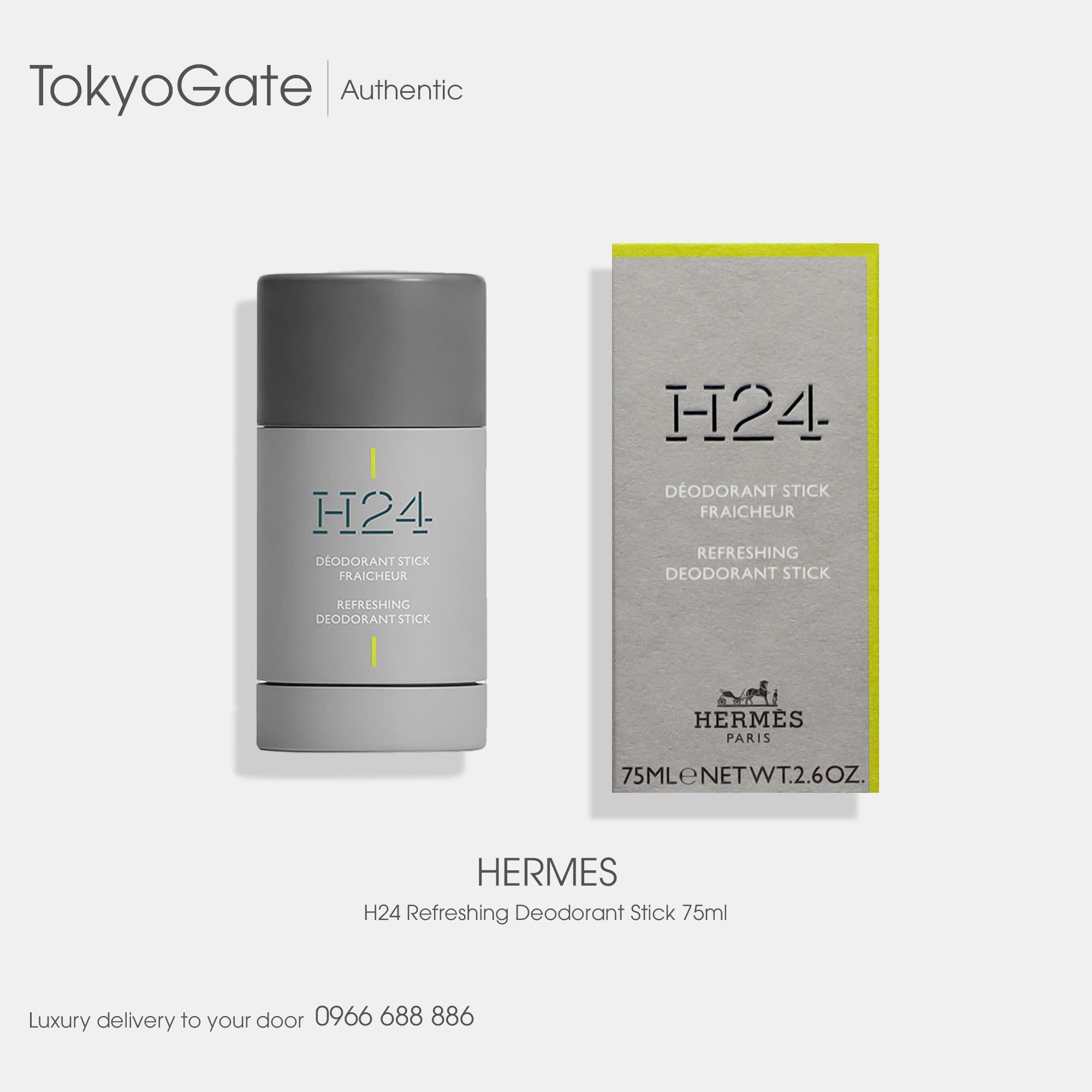 Lăn khử mùi Hermès H24 Refreshing Deodorant Stick 75ml