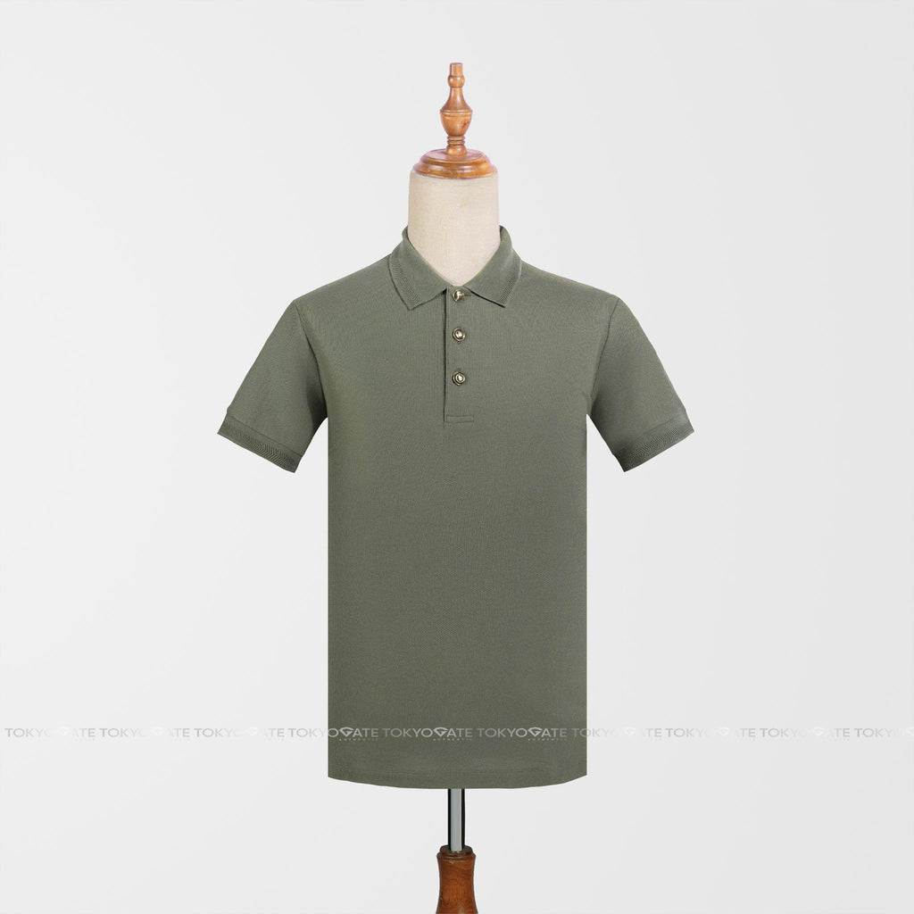 Áo polo Burberry 8043981 Goldman Moss Slim Fit