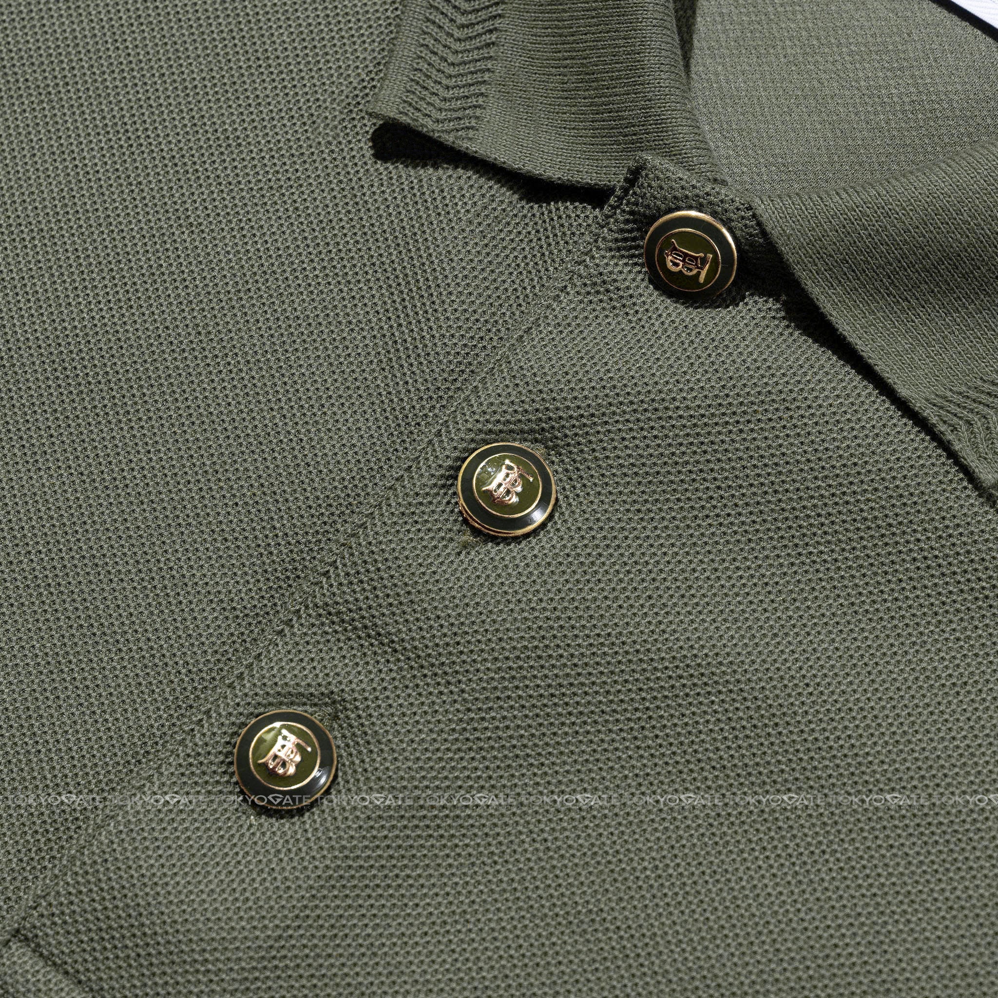 Áo polo Burberry 8043981 Goldman Moss Slim Fit